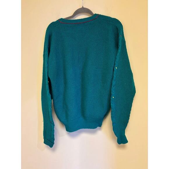 Vintage Colours by Alexander Julian Wool Cable Knit Sweater - Picture 4 of 4